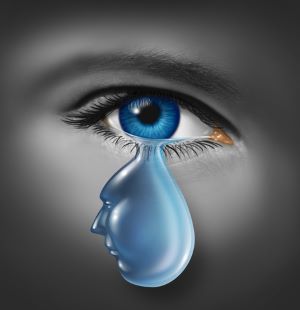 Crying eye
